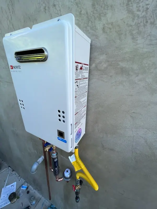 Tankless water heater installation for Briergate Station homes